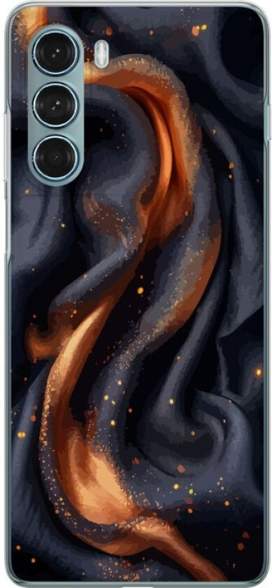 Mobildeksel til Motorola Moto G200 5G med Brennende silke motiv