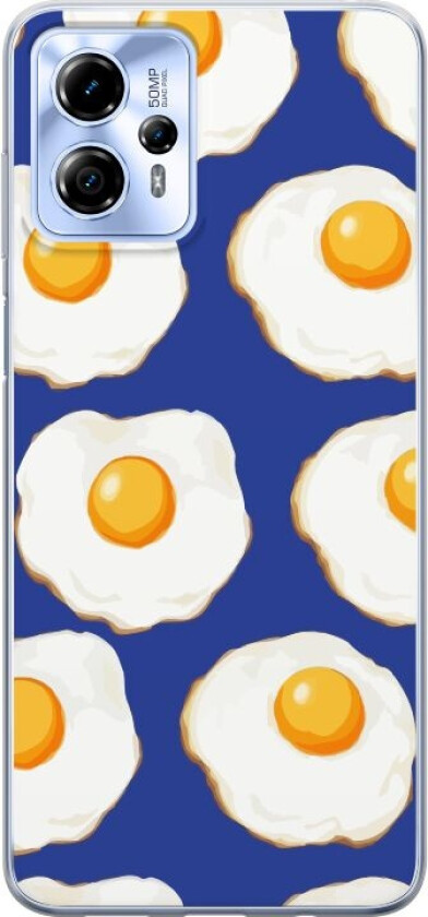 Mobildeksel til Motorola Moto G13 med Stekte egg motiv