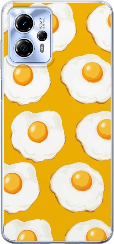 Mobildeksel til Motorola Moto G13 med Stekt egg motiv