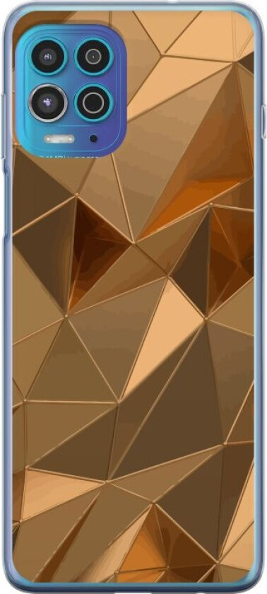 Mobildeksel til Motorola Moto G100 med 3D Gull motiv