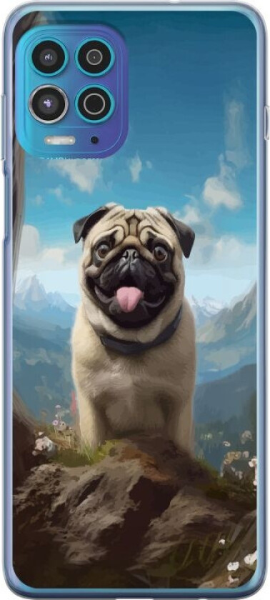 Mobildeksel til Motorola Moto G100 med Glad Hund motiv