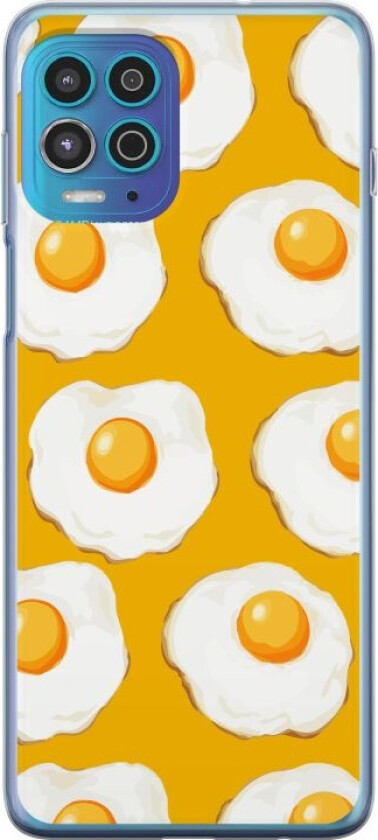 Mobildeksel til Motorola Moto G100 med Stekt egg motiv