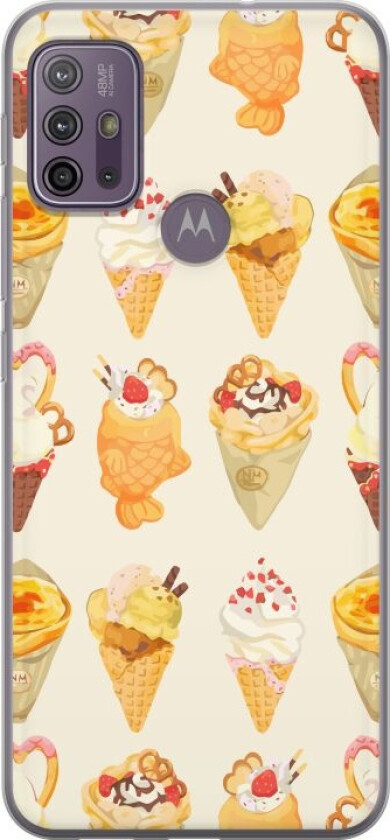 Mobildeksel til Motorola Moto G10 med Glassig motiv