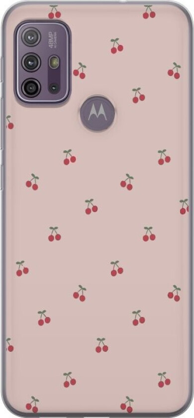 Mobildeksel til Motorola Moto G10 med Kirsebær motiv