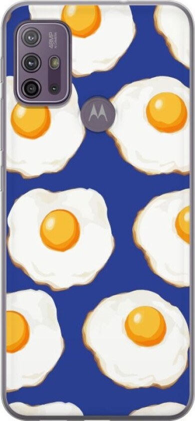 Mobildeksel til Motorola Moto G10 med Stekte egg motiv