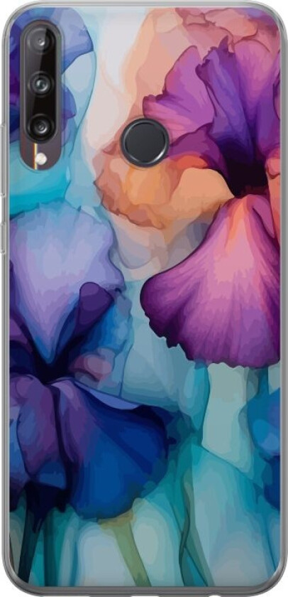 Mobildeksel til Huawei P40 lite E med Magiske blomster motiv