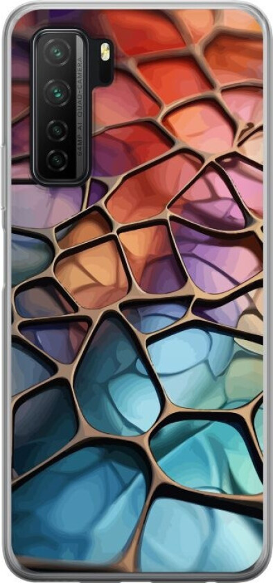 Mobildeksel til Huawei P40 lite 5G med Metalliskt mønster motiv