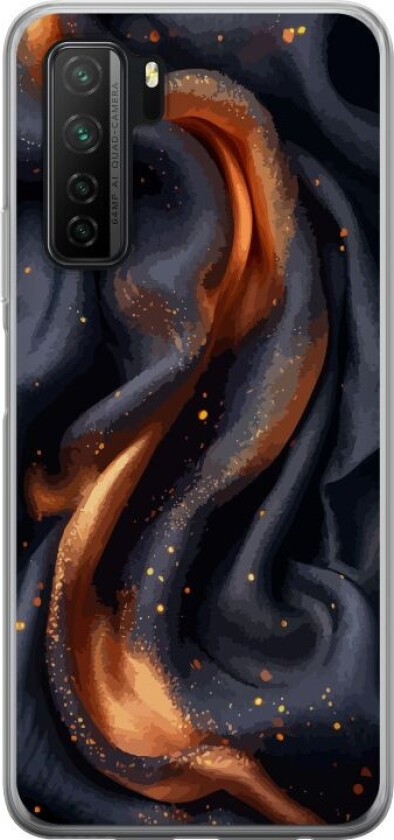 Mobildeksel til Huawei P40 lite 5G med Brennende silke motiv