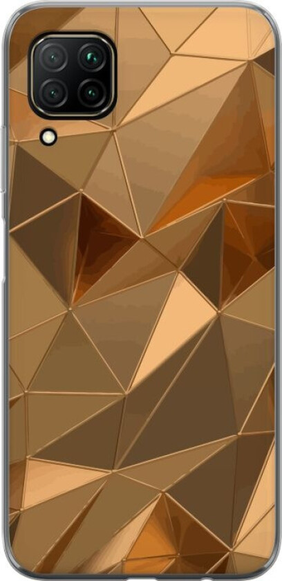 Mobildeksel til Huawei P40 lite med 3D Gull motiv
