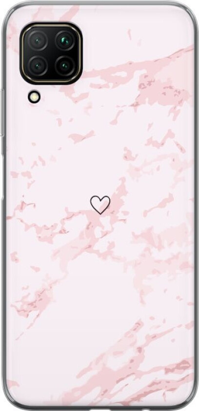 Mobildeksel til Huawei P40 lite med Rosa Hjerte motiv