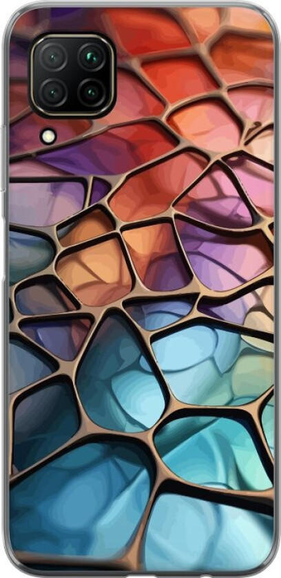 Mobildeksel til Huawei P40 lite med Metalliskt mønster motiv