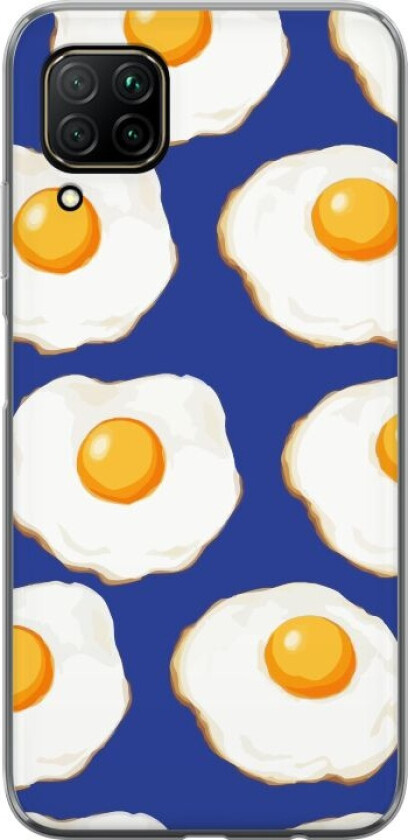 Mobildeksel til Huawei P40 lite med Stekte egg motiv