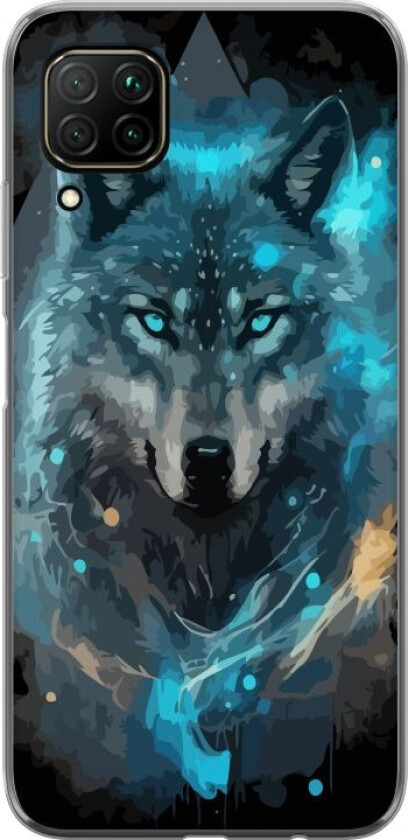 Mobildeksel til Huawei P40 lite med Ulve motiv