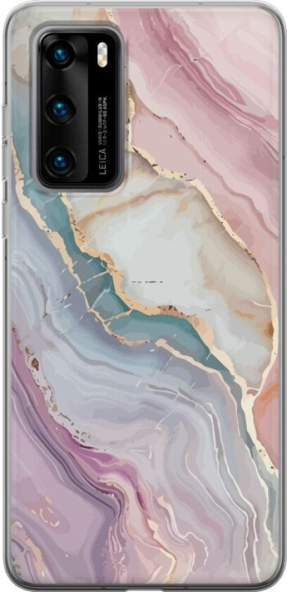 Mobildeksel til Huawei P40 med Marmor motiv