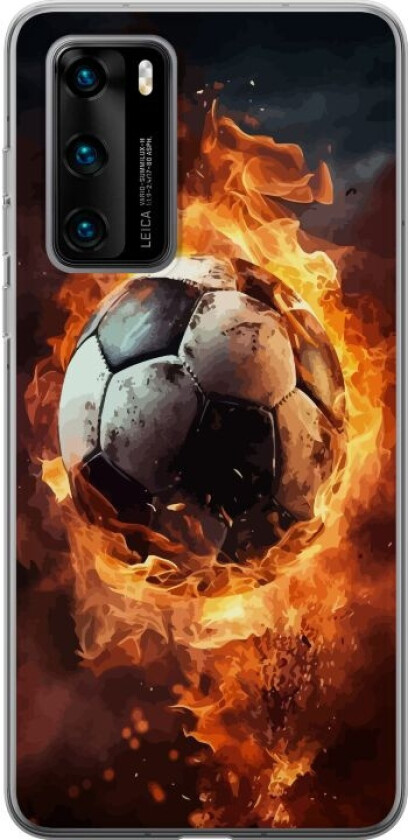 Mobildeksel til Huawei P40 med Fotball motiv
