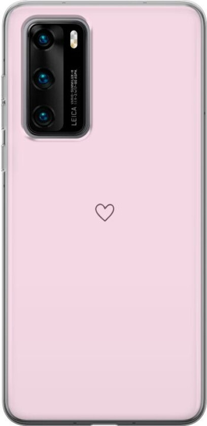 Mobildeksel til Huawei P40 med Hjerte motiv