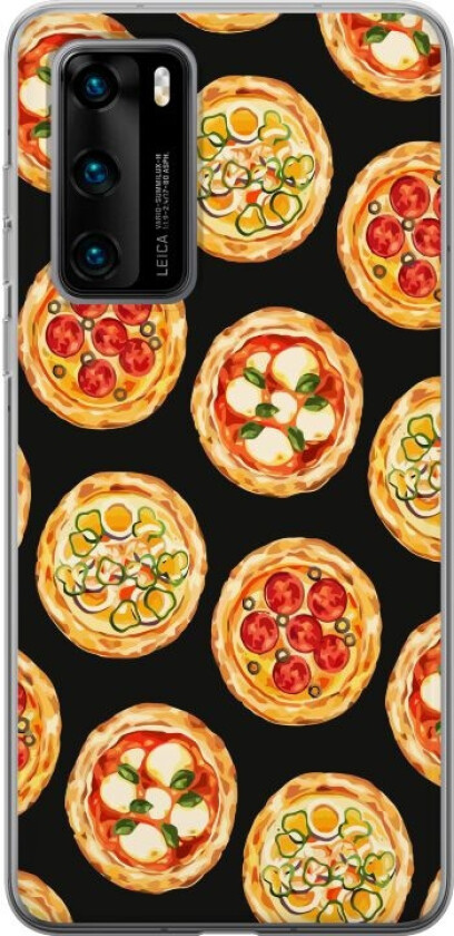 Mobildeksel til Huawei P40 med Pizza motiv