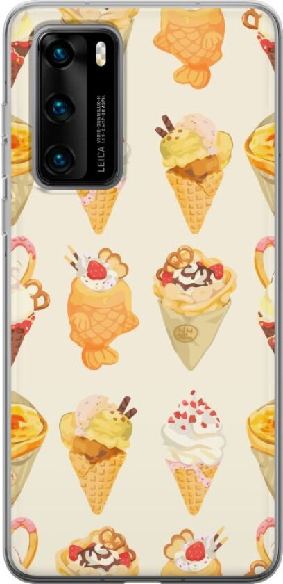 Mobildeksel til Huawei P40 med Glassig motiv