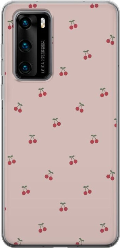 Mobildeksel til Huawei P40 med Kirsebær motiv