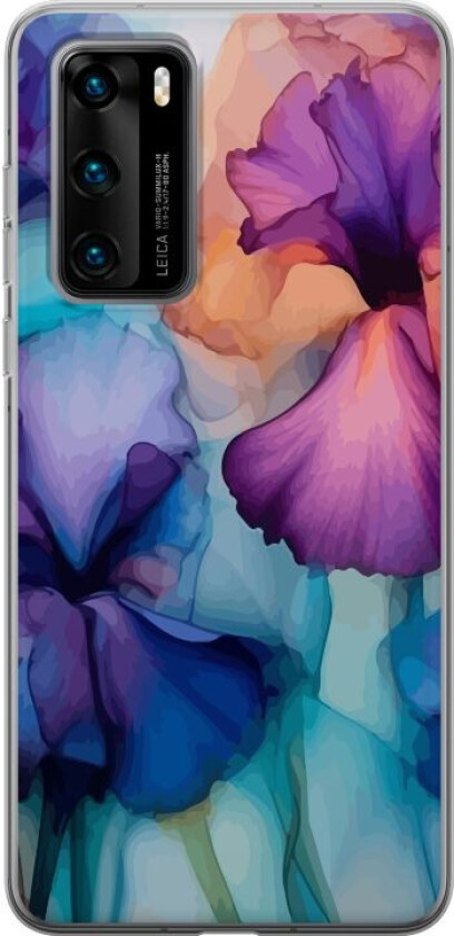 Mobildeksel til Huawei P40 med Magiske blomster motiv