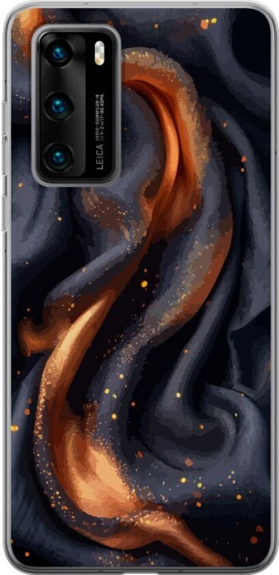 Mobildeksel til Huawei P40 med Brennende silke motiv