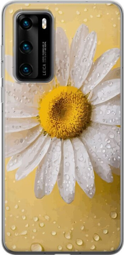 Mobildeksel til Huawei P40 med Porselensblomst motiv