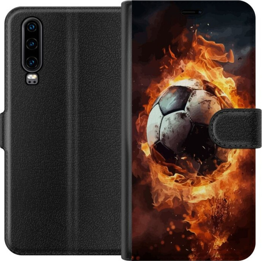 Lommeboketui til Huawei P30 med Fotball motiv