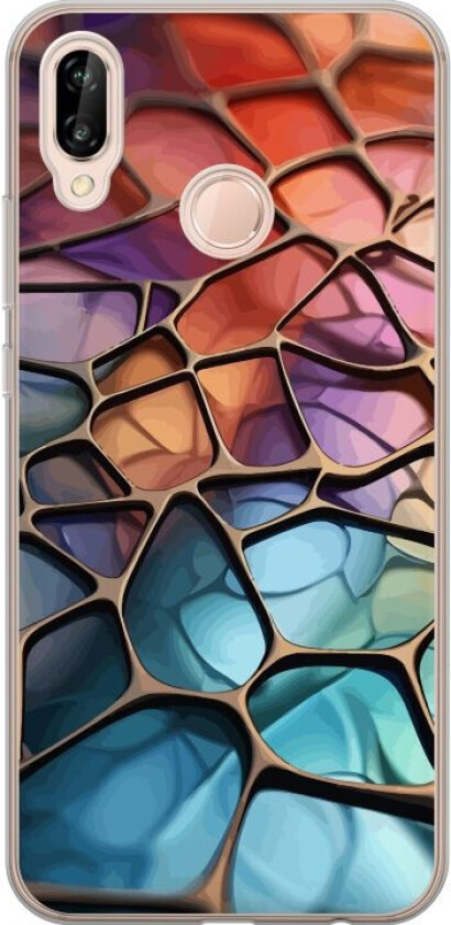 Mobildeksel til Huawei P20 lite med Metalliskt mønster motiv