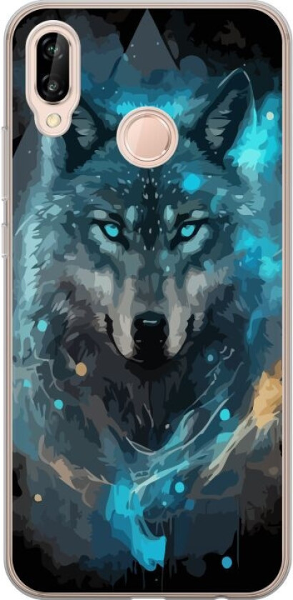 Mobildeksel til Huawei P20 lite med Ulve motiv