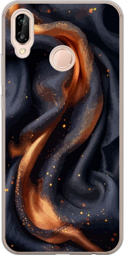 Mobildeksel til Huawei P20 lite med Brennende silke motiv