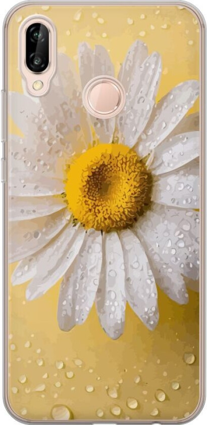 Mobildeksel til Huawei P20 lite med Porselensblomst motiv