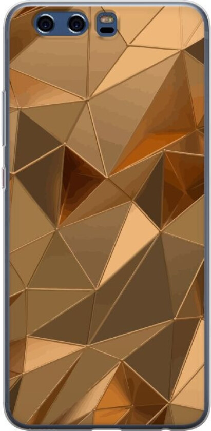 Mobildeksel til Huawei P10 med 3D Gull motiv