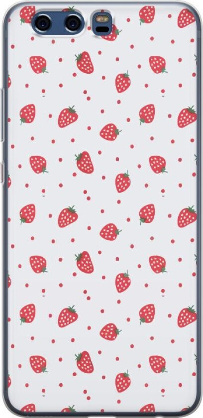 Mobildeksel til Huawei P10 med Jordbær motiv
