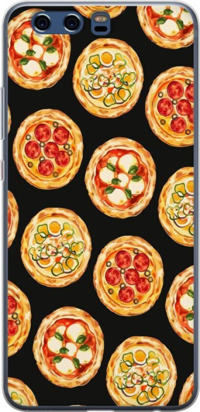 Mobildeksel til Huawei P10 med Pizza motiv
