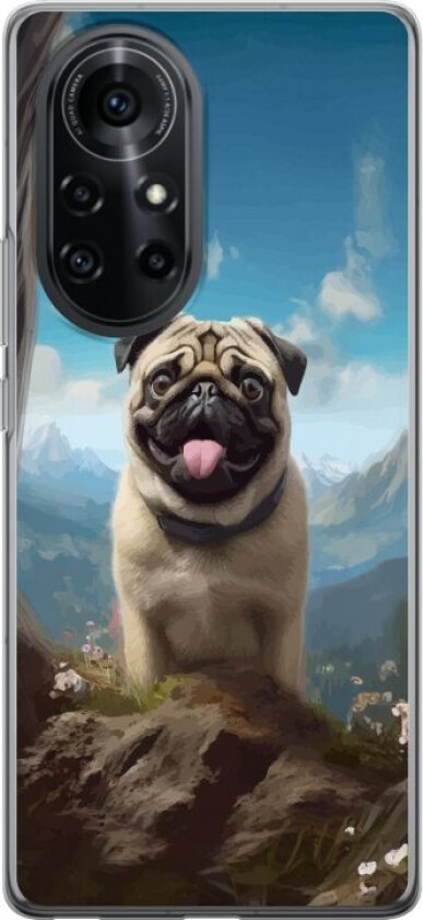 Mobildeksel til Huawei nova 8 Pro med Glad Hund motiv