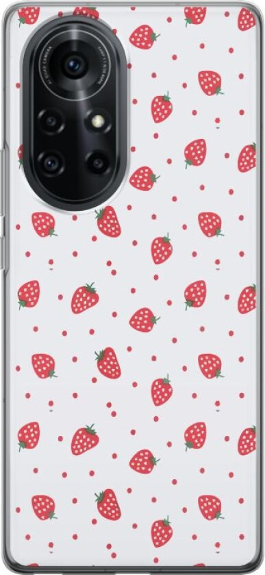 Mobildeksel til Huawei nova 8 Pro med Jordbær motiv