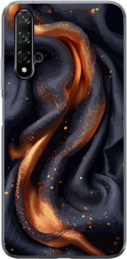 Mobildeksel til Huawei nova 5T med Brennende silke motiv