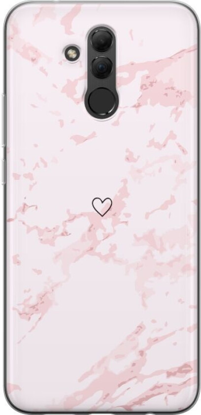 Mobildeksel til Huawei Mate 20 lite med Rosa Hjerte motiv