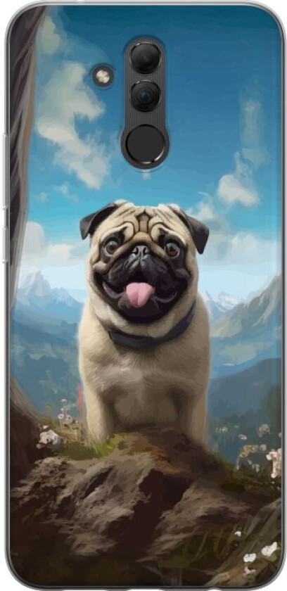 Mobildeksel til Huawei Mate 20 lite med Glad Hund motiv