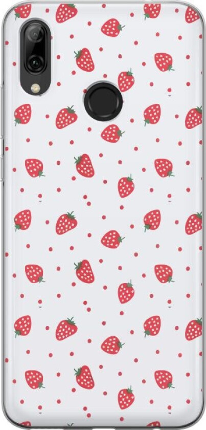 Mobildeksel til Huawei P smart 2019 med Jordbær motiv
