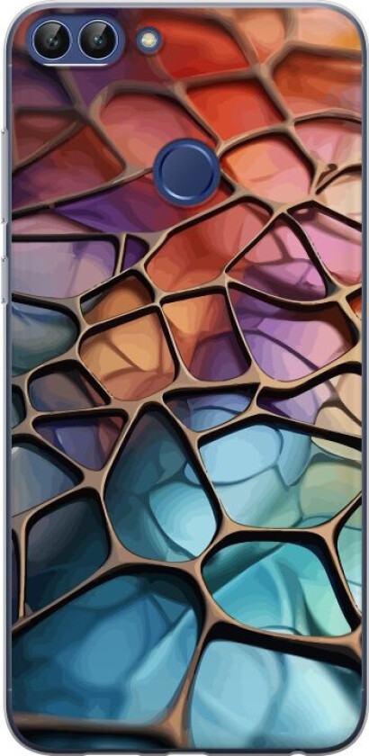 Mobildeksel til Huawei P smart med Metalliskt mønster motiv