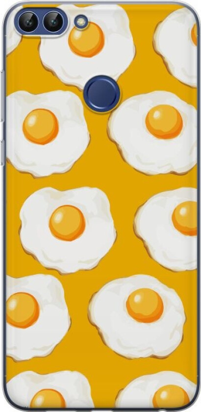 Mobildeksel til Huawei P smart med Stekt egg motiv
