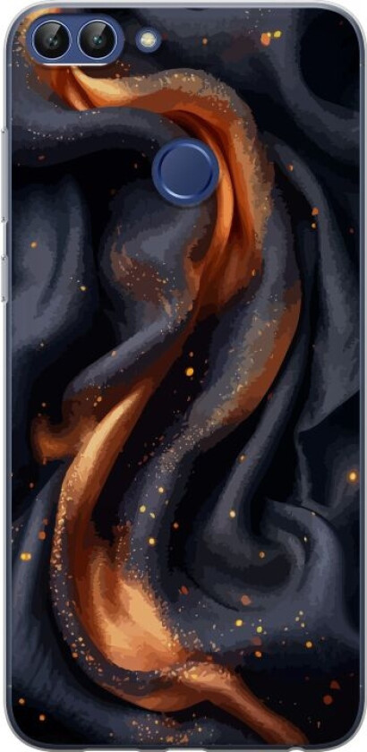 Mobildeksel til Huawei P smart med Brennende silke motiv