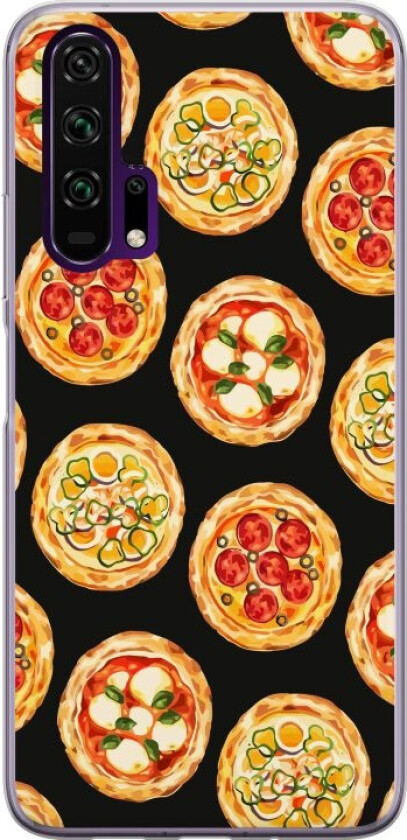 Mobildeksel til Honor 20 Pro med Pizza motiv