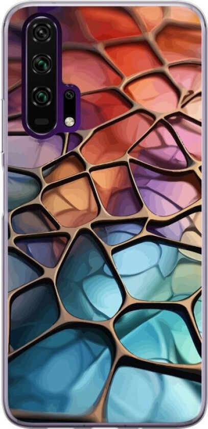 Mobildeksel til Honor 20 Pro med Metalliskt mønster motiv