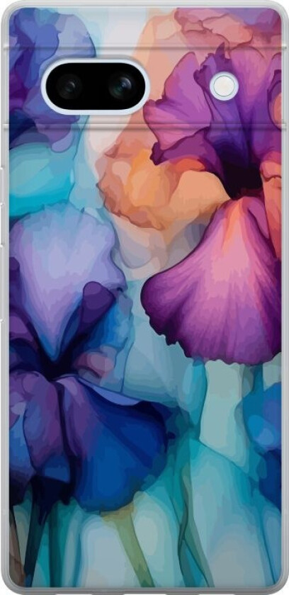 Mobildeksel til Google Pixel 7a med Magiske blomster motiv