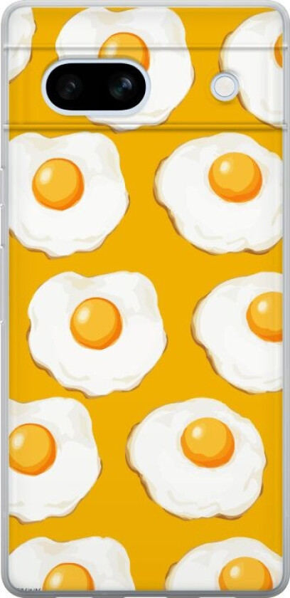 Mobildeksel til Google Pixel 7a med Stekt egg motiv