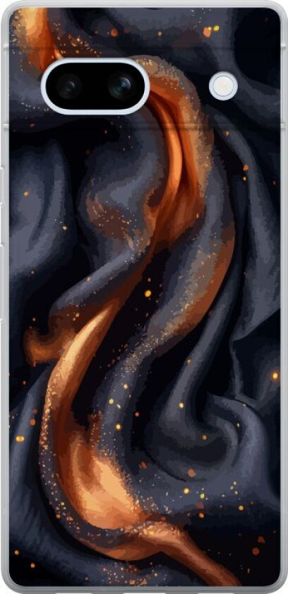 Mobildeksel til Google Pixel 7a med Brennende silke motiv