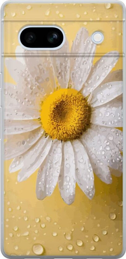 Mobildeksel til Google Pixel 7a med Porselensblomst motiv