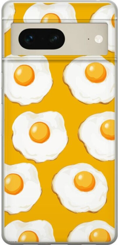 Mobildeksel til Google Pixel 7 med Stekt egg motiv